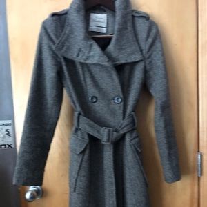 Vintage tweed belted coat. Classic.